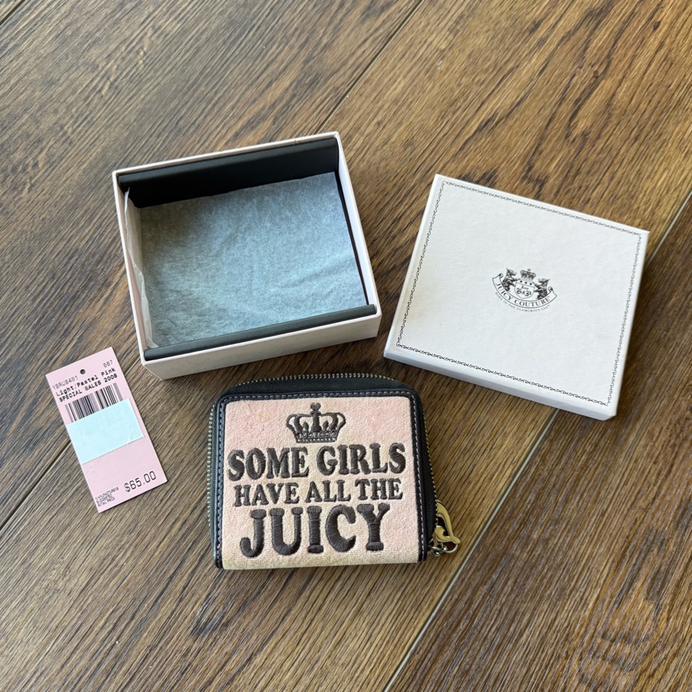 Juicy Couture Pink and Black Wallet
